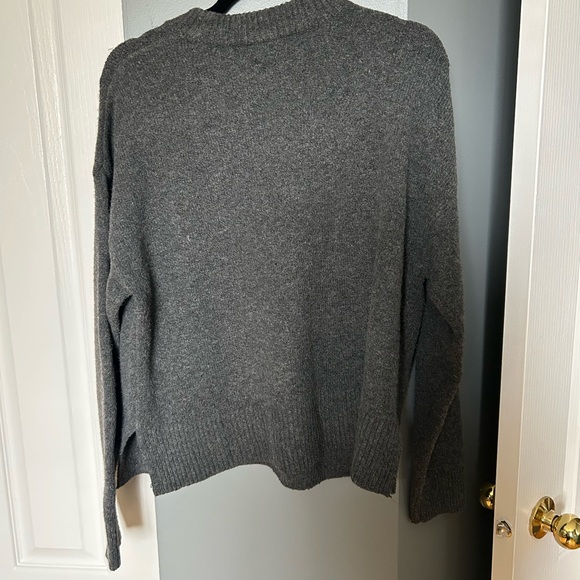 Reitmans Charcoal Sweater with Pink Embellishments - Picture 3 of 4